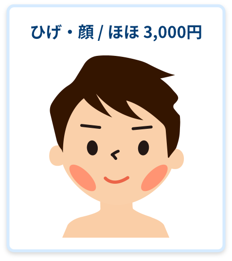 ひげ・顔 / ほほ 3,000円