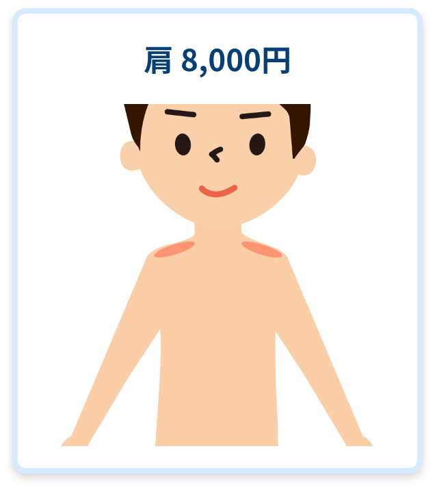 胸部・腹部 / 肩 8,000円